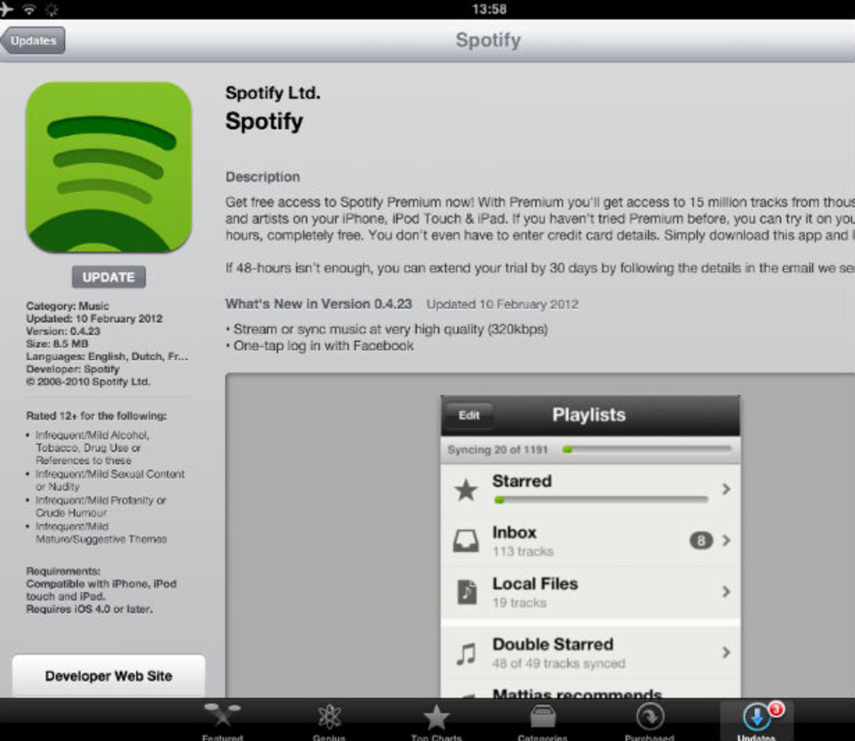 Spotify premium free ios 8.0